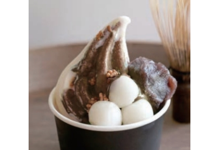 ほうじ茶ぜんざいアフォガード